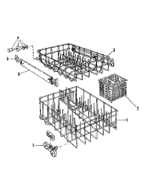 Rack Details parts for Kenmore Dishwasher 587.1737581 (5871737581, 587 1737581) from AppliancePartsPros.com