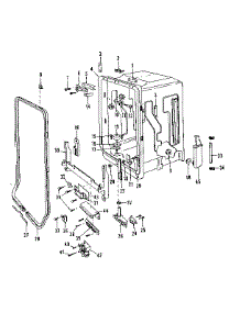 Tub Details parts for Kenmore Dishwasher 587.1737581 (5871737581, 587 1737581) from AppliancePartsPros.com
