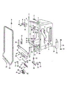 Tub Details parts for Kenmore Dishwasher 587.1737583 (5871737583, 587 1737583) from AppliancePartsPros.com