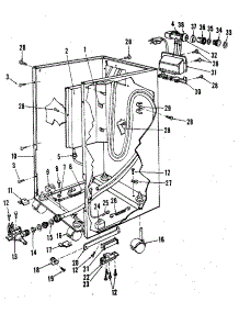 Frame parts for Kenmore Dishwasher 587.1738580 (5871738580, 587 1738580) from AppliancePartsPros.com