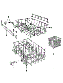Rack parts for Kenmore Dishwasher 587.1738581 (5871738581, 587 1738581) from AppliancePartsPros.com