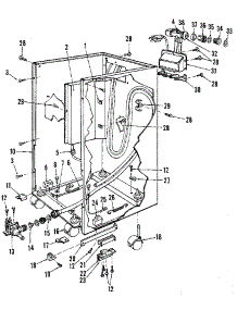 Frame parts for Kenmore Dishwasher 587.1738581 (5871738581, 587 1738581) from AppliancePartsPros.com
