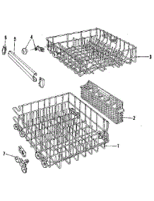 Rack Details parts for Kenmore Dishwasher 587.1740590 (5871740590, 587 1740590) from AppliancePartsPros.com