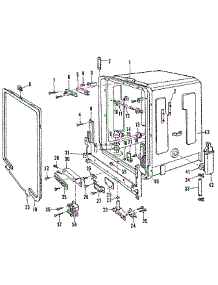 Tub Details parts for Kenmore Dishwasher 587.1740590 (5871740590, 587 1740590) from AppliancePartsPros.com