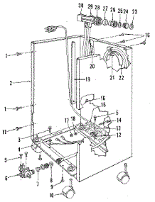 Frame Details parts for Kenmore Dishwasher 587.1740590 (5871740590, 587 1740590) from AppliancePartsPros.com