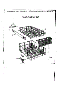 Rack Assembly parts for Kenmore Dishwasher 587.736710 (587736710, 587 736710) from AppliancePartsPros.com