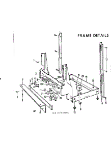 Frame Details parts for Kenmore Dishwasher 587.740000 (587740000, 587 740000) from AppliancePartsPros.com