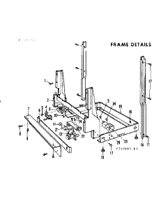 Frame Details parts for Kenmore Dishwasher 587.740005 (587740005, 587 740005) from AppliancePartsPros.com