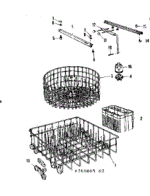 Rack Asm parts for Kenmore Dishwasher 587.740005 (587740005, 587 740005) from AppliancePartsPros.com
