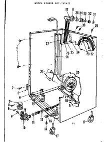 Frame Details parts for Kenmore Dishwasher 587.740415 (587740415, 587 740415) from AppliancePartsPros.com