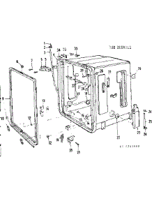 Tub Details parts for Kenmore Dishwasher 587.741000 (587741000, 587 741000) from AppliancePartsPros.com