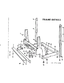 Frame Details parts for Kenmore Dishwasher 587.741000 (587741000, 587 741000) from AppliancePartsPros.com