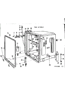 Tub Details parts for Kenmore Dishwasher 587.741004 (587741004, 587 741004) from AppliancePartsPros.com
