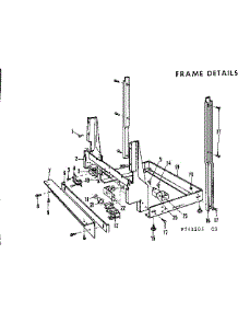Frame Details parts for Kenmore Dishwasher 587.741205 (587741205, 587 741205) from AppliancePartsPros.com