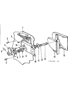 Detergent Cup Details parts for Kenmore Dishwasher 587.741205 (587741205, 587 741205) from AppliancePartsPros.com
