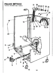 Frame Details parts for Kenmore Dishwasher 587.750410 (587750410, 587 750410) from AppliancePartsPros.com