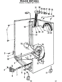 Frame Details parts for Kenmore Dishwasher 587.750413 (587750413, 587 750413) from AppliancePartsPros.com
