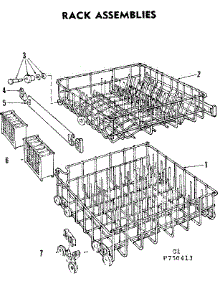 Rack Assemblies parts for Kenmore Dishwasher 587.750413 (587750413, 587 750413) from AppliancePartsPros.com