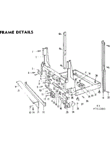 Frame Details parts for Kenmore Dishwasher 587.751200 (587751200, 587 751200) from AppliancePartsPros.com