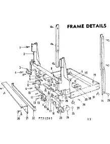 Frame Details parts for Kenmore Dishwasher 587.751203 (587751203, 587 751203) from AppliancePartsPros.com
