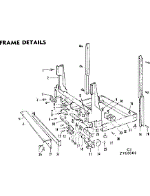 Frame Details parts for Kenmore Dishwasher 587.760004 (587760004, 587 760004) from AppliancePartsPros.com
