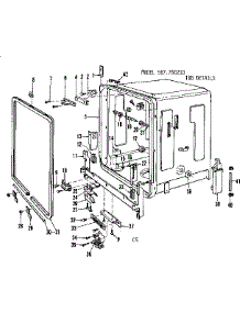 Tub Details parts for Kenmore Dishwasher 587.760210 (587760210, 587 760210) from AppliancePartsPros.com