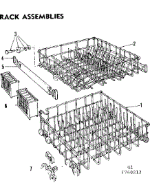 Rack Assemblies parts for Kenmore Dishwasher 587.760212 (587760212, 587 760212) from AppliancePartsPros.com