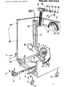 Frame Details parts for Kenmore Dishwasher 587.760214 (587760214, 587 760214) from AppliancePartsPros.com