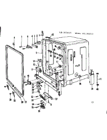 Tub Details parts for Kenmore Dishwasher 587.760310 (587760310, 587 760310) from AppliancePartsPros.com