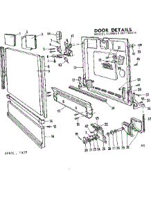 Door Details parts for Kenmore Dishwasher 587.760314 (587760314, 587 760314) from AppliancePartsPros.com