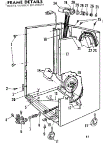 Frame Details parts for Kenmore Dishwasher 587.760314 (587760314, 587 760314) from AppliancePartsPros.com