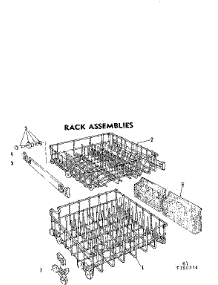 Rack Assemblies parts for Kenmore Dishwasher 587.760314 (587760314, 587 760314) from AppliancePartsPros.com