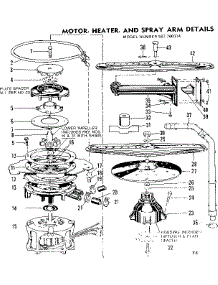 Motor, Heater, And Spray Arm Details parts for Kenmore Dishwasher 587.760314 (587760314, 587 760314) from AppliancePartsPros.com