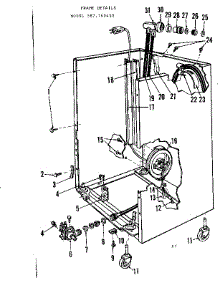 Frame Details parts for Kenmore Dishwasher 587.760410 (587760410, 587 760410) from AppliancePartsPros.com