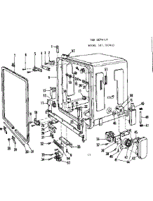 Tub Details parts for Kenmore Dishwasher 587.760410 (587760410, 587 760410) from AppliancePartsPros.com