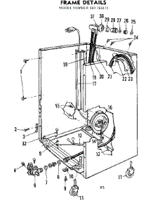 Frame Details parts for Kenmore Dishwasher 587.760413 (587760413, 587 760413) from AppliancePartsPros.com