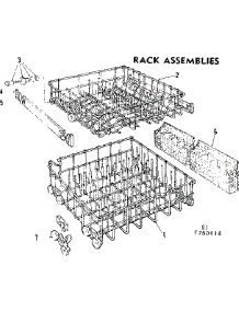 Rack Assemblies parts for Kenmore Dishwasher 587.760414 (587760414, 587 760414) from AppliancePartsPros.com