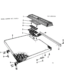 Top Details parts for Kenmore Dishwasher 587.760510 (587760510, 587 760510) from AppliancePartsPros.com