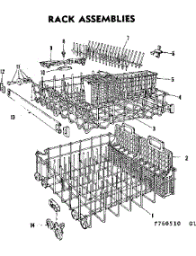 Rack Details parts for Kenmore Dishwasher 587.760510 (587760510, 587 760510) from AppliancePartsPros.com