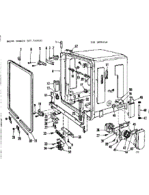 Tub Details parts for Kenmore Dishwasher 587.760510 (587760510, 587 760510) from AppliancePartsPros.com