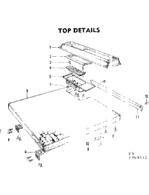 Top Details parts for Kenmore Dishwasher 587.760512 (587760512, 587 760512) from AppliancePartsPros.com