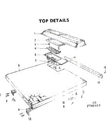 Top Details parts for Kenmore Dishwasher 587.760513 (587760513, 587 760513) from AppliancePartsPros.com