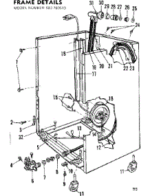 Frame Details parts for Kenmore Dishwasher 587.760513 (587760513, 587 760513) from AppliancePartsPros.com