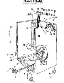 Frame Details parts for Kenmore Dishwasher 587.760514 (587760514, 587 760514) from AppliancePartsPros.com