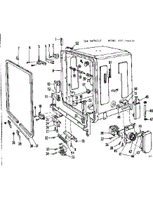 Tub Details parts for Kenmore Dishwasher 587.760610 (587760610, 587 760610) from AppliancePartsPros.com