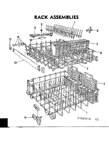 Rack Details parts for Kenmore Dishwasher 587.760610 (587760610, 587 760610) from AppliancePartsPros.com