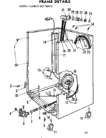 Frame Details parts for Kenmore Dishwasher 587.760612 (587760612, 587 760612) from AppliancePartsPros.com