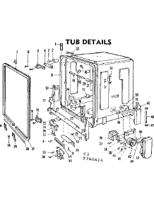 Tub Details parts for Kenmore Dishwasher 587.760614 (587760614, 587 760614) from AppliancePartsPros.com