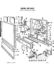 Door Details parts for Kenmore Dishwasher 587.760614 (587760614, 587 760614) from AppliancePartsPros.com