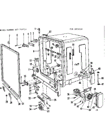 Tub Details parts for Kenmore Dishwasher 587.760710 (587760710, 587 760710) from AppliancePartsPros.com